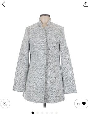 🍂Women's Herringbone Stand-Collar Coat - Light Gray